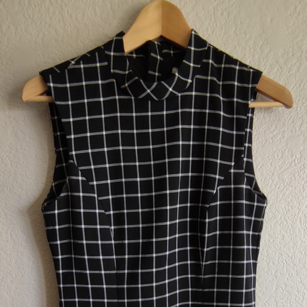 Black Dress w/square pattern